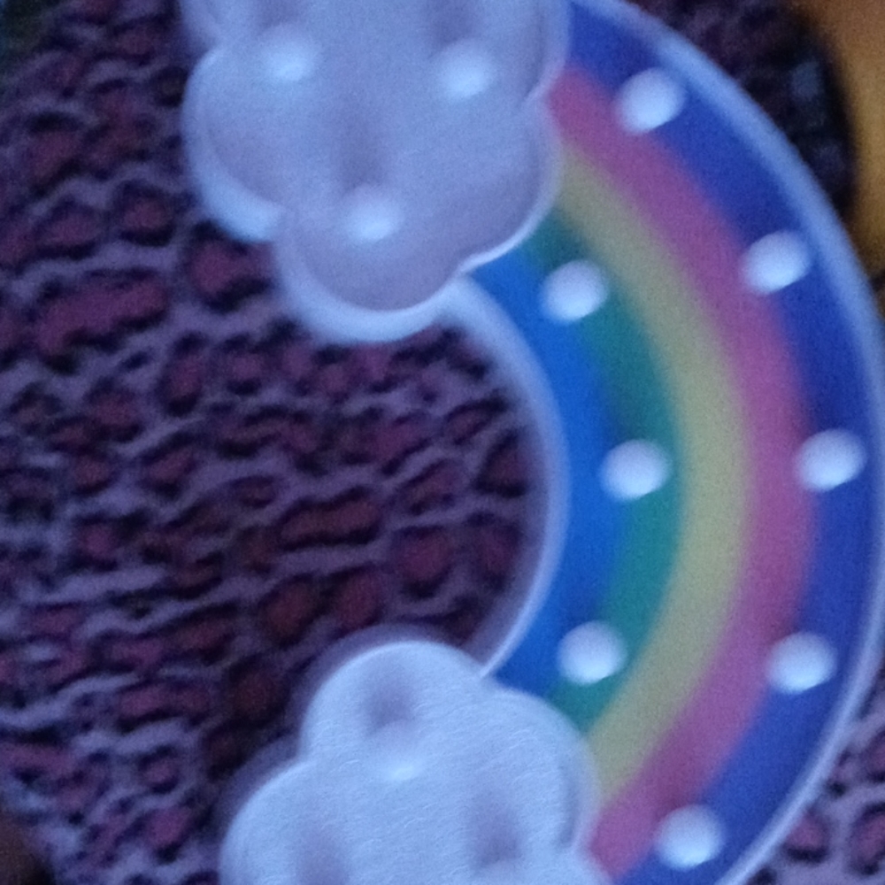 A room decoration rainbow light